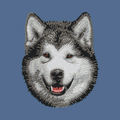 Alaskan Malamute Embroidered Baseball Cap