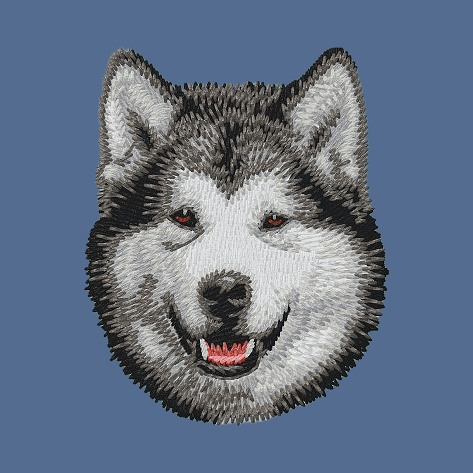 Alaskan Malamute Embroidered Baseball Cap