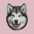 Alaskan Malamute Embroidered Baseball Cap