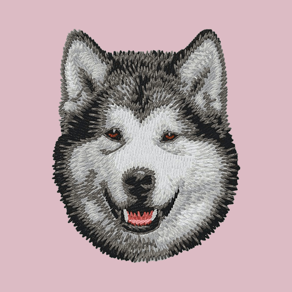 Alaskan Malamute Embroidered Baseball Cap