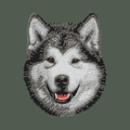 Alaskan Malamute Embroidered Baseball Cap