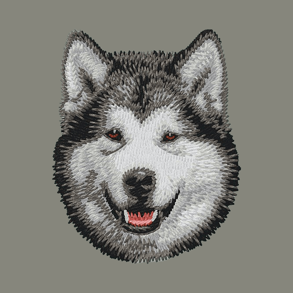 Alaskan Malamute Embroidered Baseball Cap