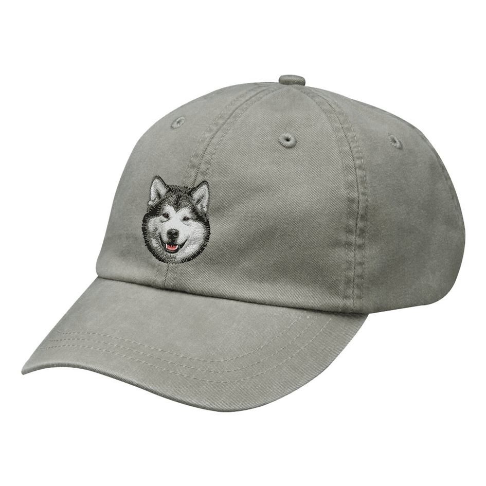 Alaskan Malamute Embroidered Baseball Cap