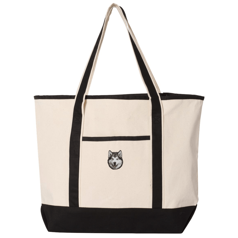 Alaskan Malamute Embroidered Tote