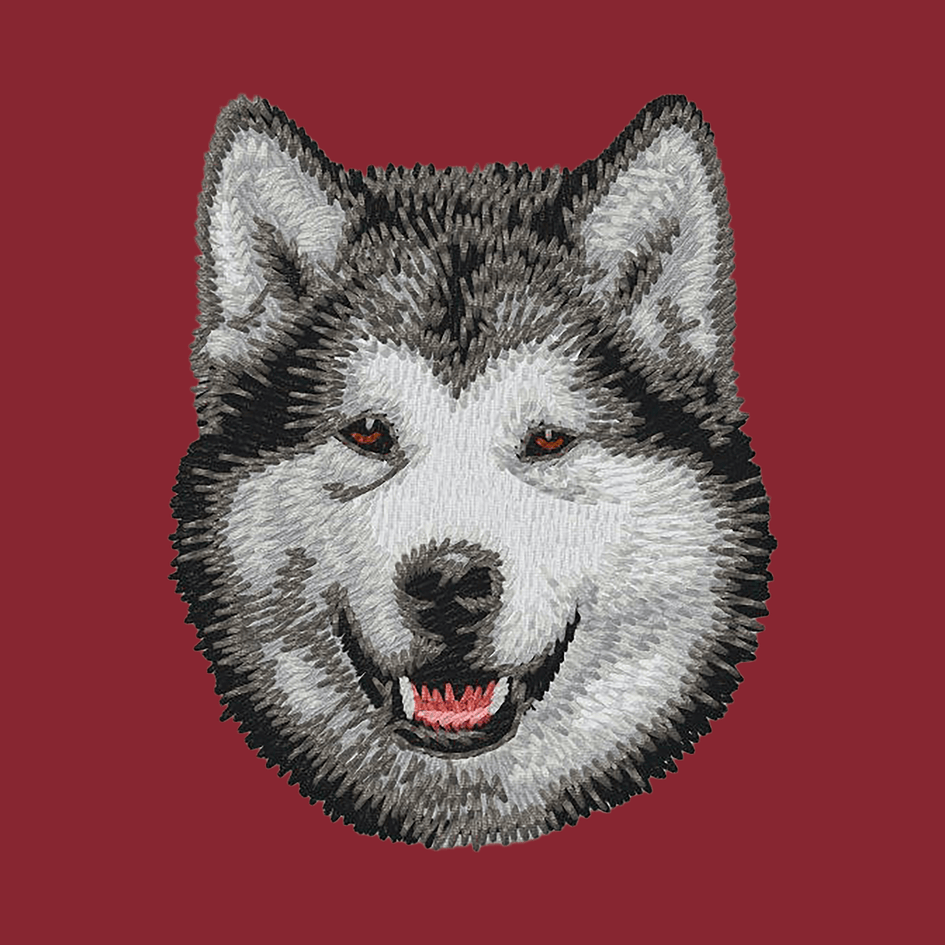 Alaskan Malamute Embroidered Wearable Blanket