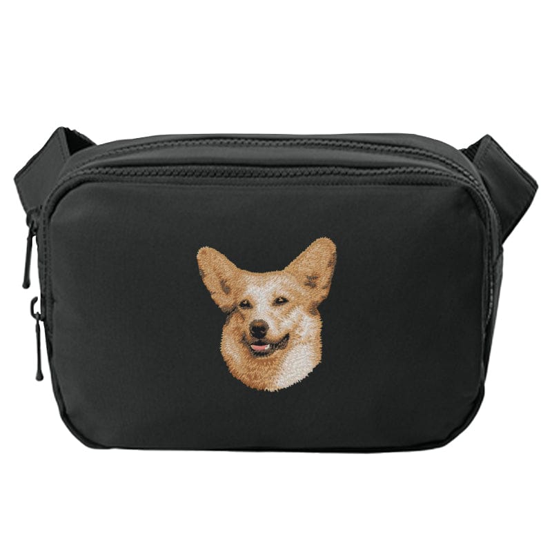 Pembroke Welsh Corgi Embroidered Crossbody Bag