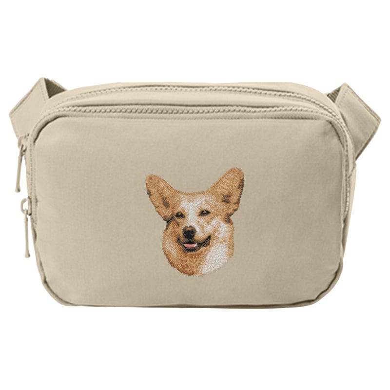 Pembroke Welsh Corgi Embroidered Crossbody Bag