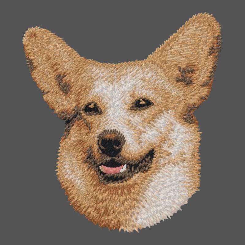 Pembroke Welsh Corgi Embroidered Men's Fleece Jacket