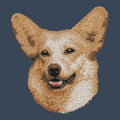 Pembroke Welsh Corgi Embroidered Women's Denim Shirt