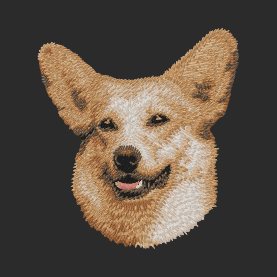 Pembroke Welsh Corgi Embroidered Classic Long Sleeve Shirt