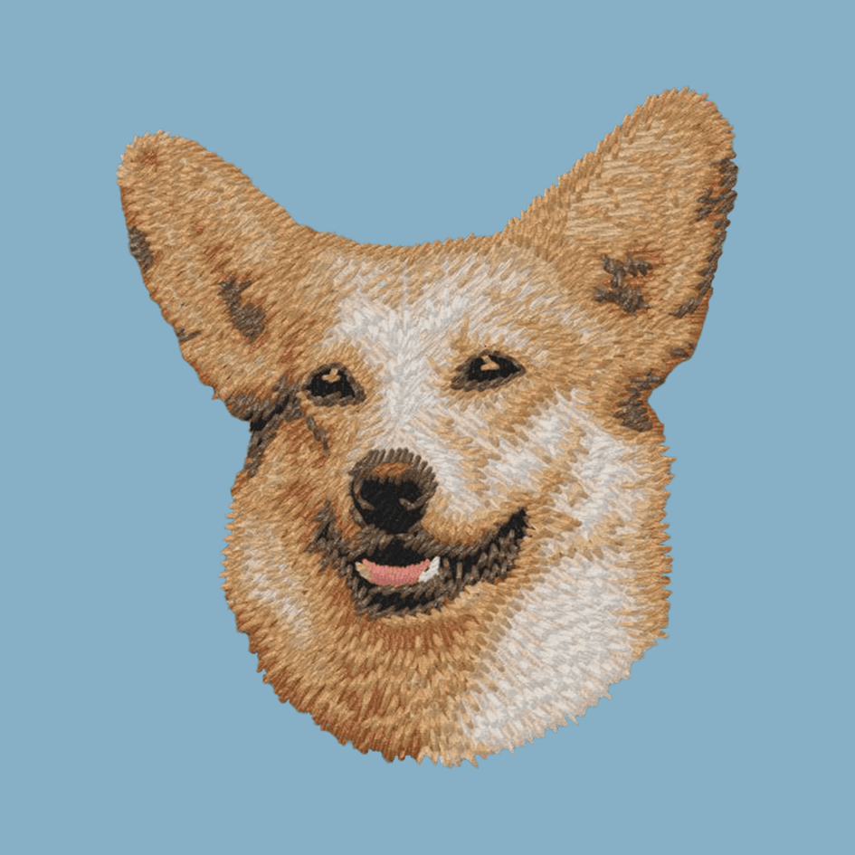 Pembroke Welsh Corgi Embroidered Classic Long Sleeve Shirt