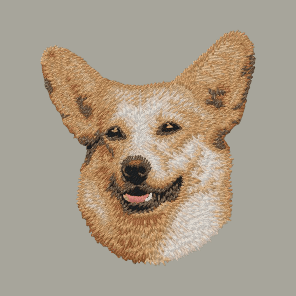 Pembroke Welsh Corgi Embroidered Classic Long Sleeve Shirt