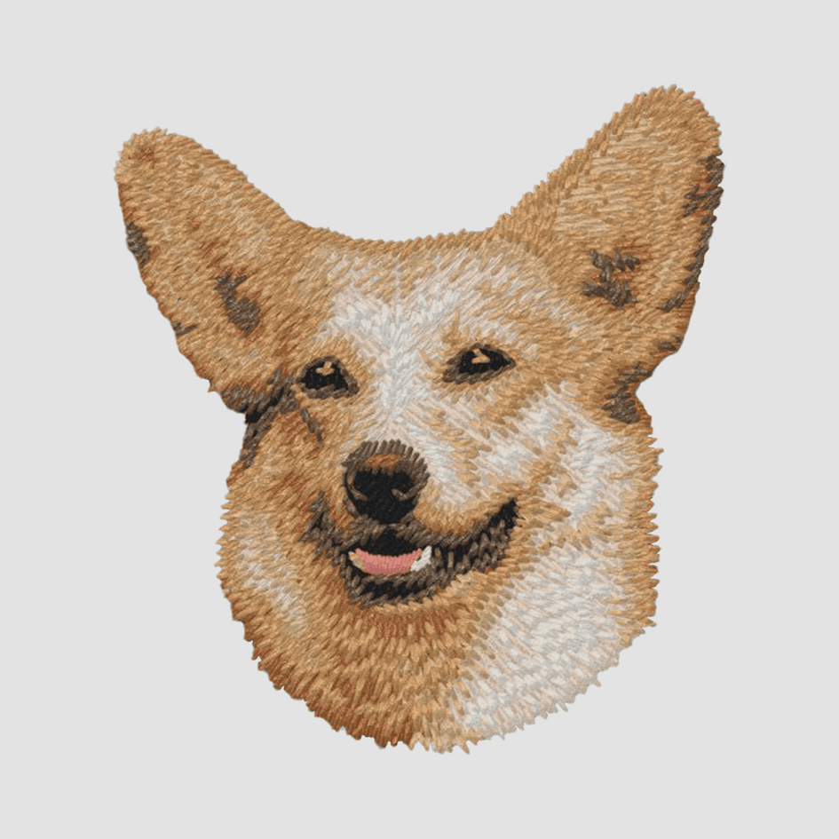 Pembroke Welsh Corgi Embroidered Classic Long Sleeve Shirt
