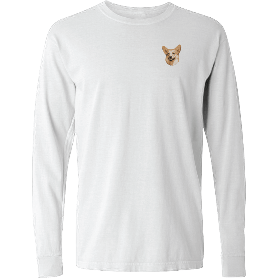 Pembroke Welsh Corgi Embroidered Classic Long Sleeve Shirt
