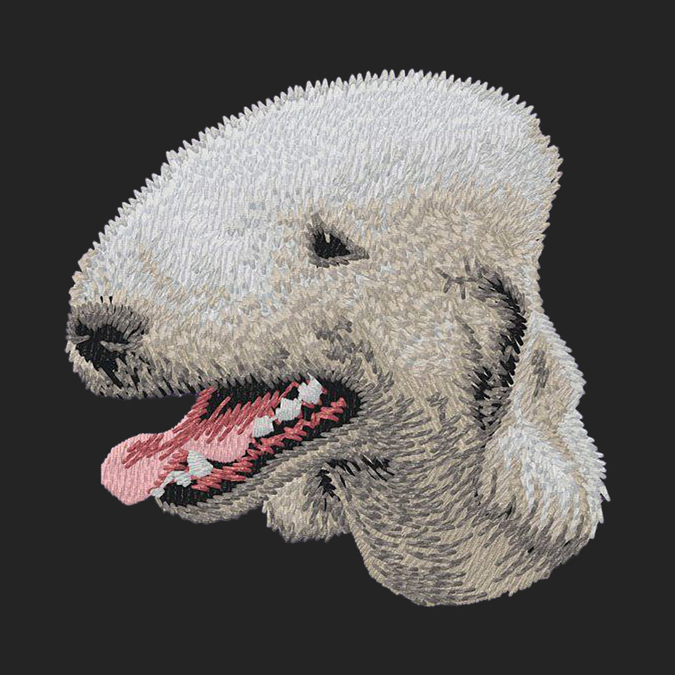 Bedlington Terrier Embroidered Sweatshirt Hoodie