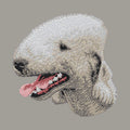 Bedlington Terrier Embroidered Sweatshirt Hoodie