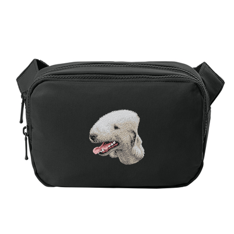 Bedlington Terrier Embroidered Crossbody Bag