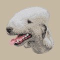 Bedlington Terrier Embroidered Crossbody Bag