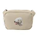 Bedlington Terrier Embroidered Crossbody Bag