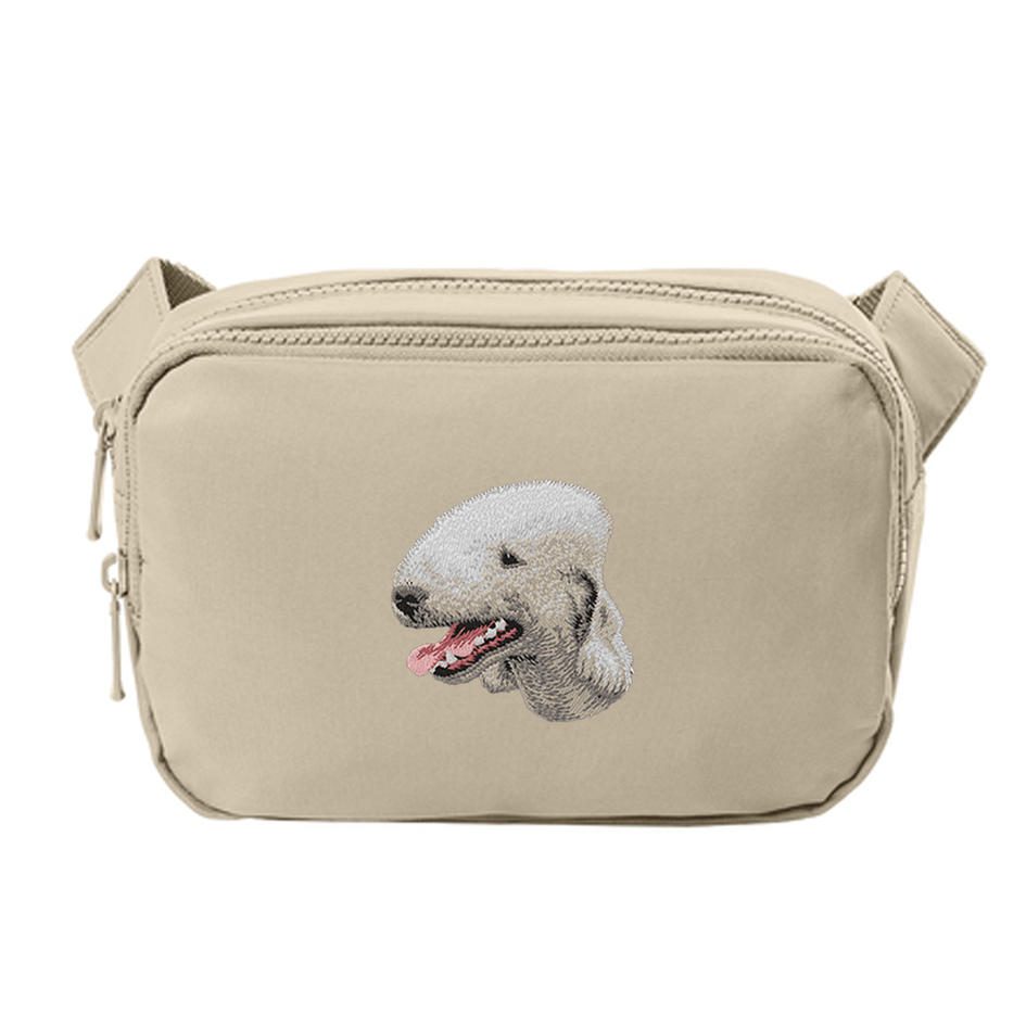 Bedlington Terrier Embroidered Crossbody Bag