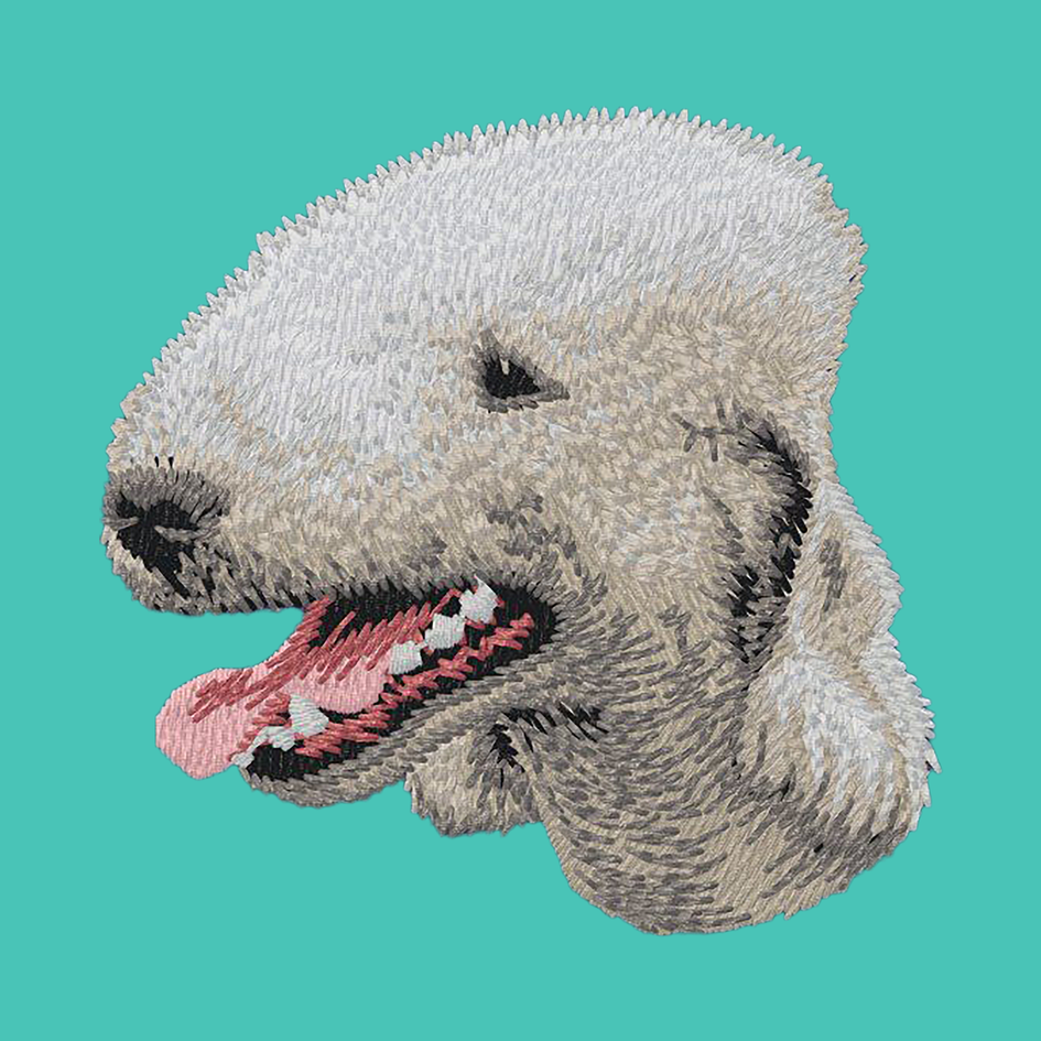 Bedlington Terrier Embroidered Baseball Cap