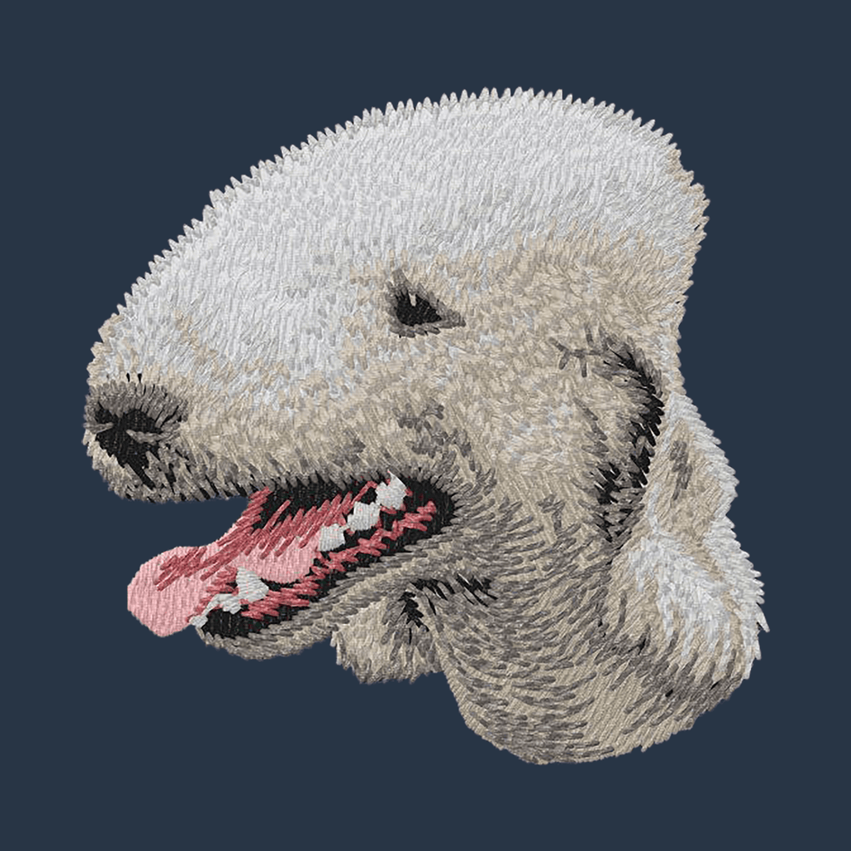 Bedlington Terrier Embroidered Wearable Blanket