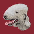 Bedlington Terrier Embroidered Wearable Blanket