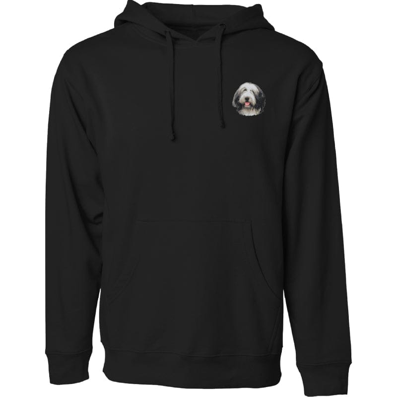 Bearded Collie Embroidered Sweatshirt Hoodie