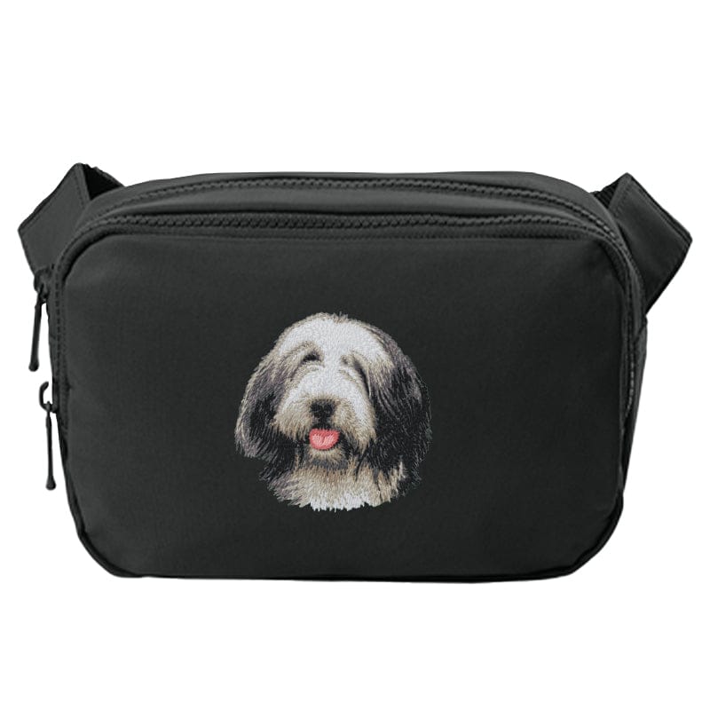 Bearded Collie Embroidered Crossbody Bag