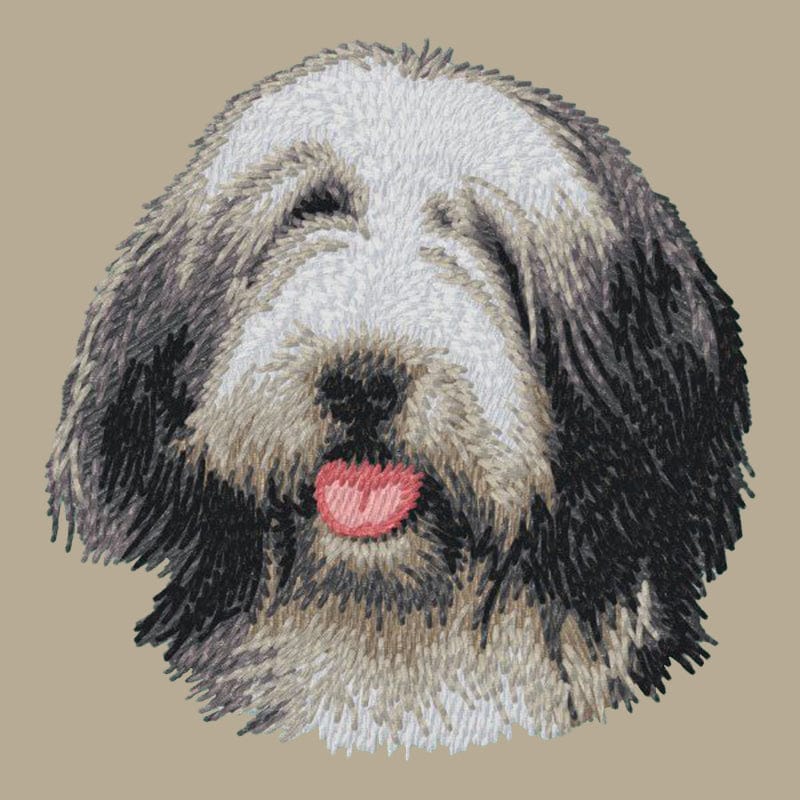 Bearded Collie Embroidered Crossbody Bag