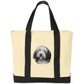 Bearded Collie Embroidered Tote