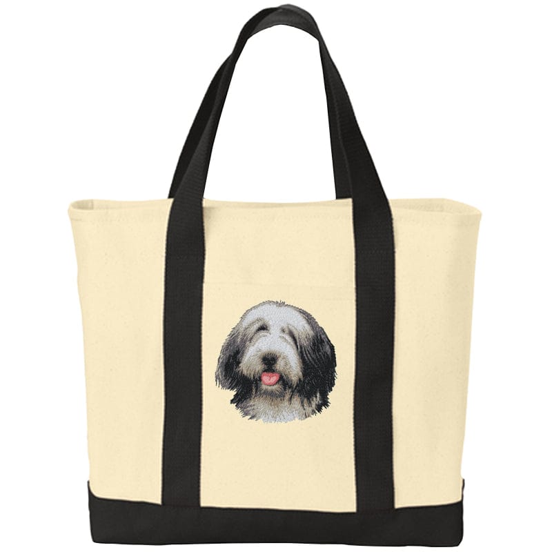 Bearded Collie Embroidered Tote
