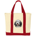 Bearded Collie Embroidered Tote