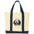 Bearded Collie Embroidered Tote
