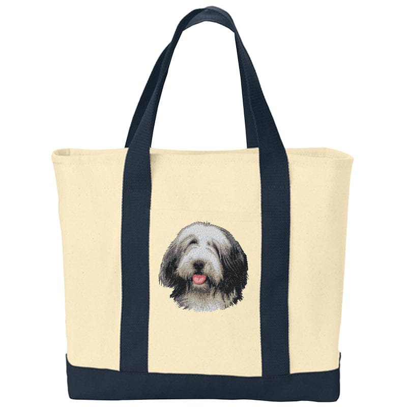 Bearded Collie Embroidered Tote