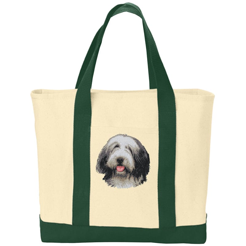 Bearded Collie Embroidered Tote