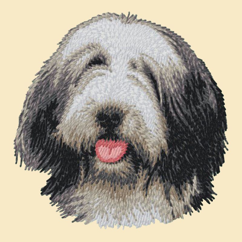 Bearded Collie Embroidered Tote