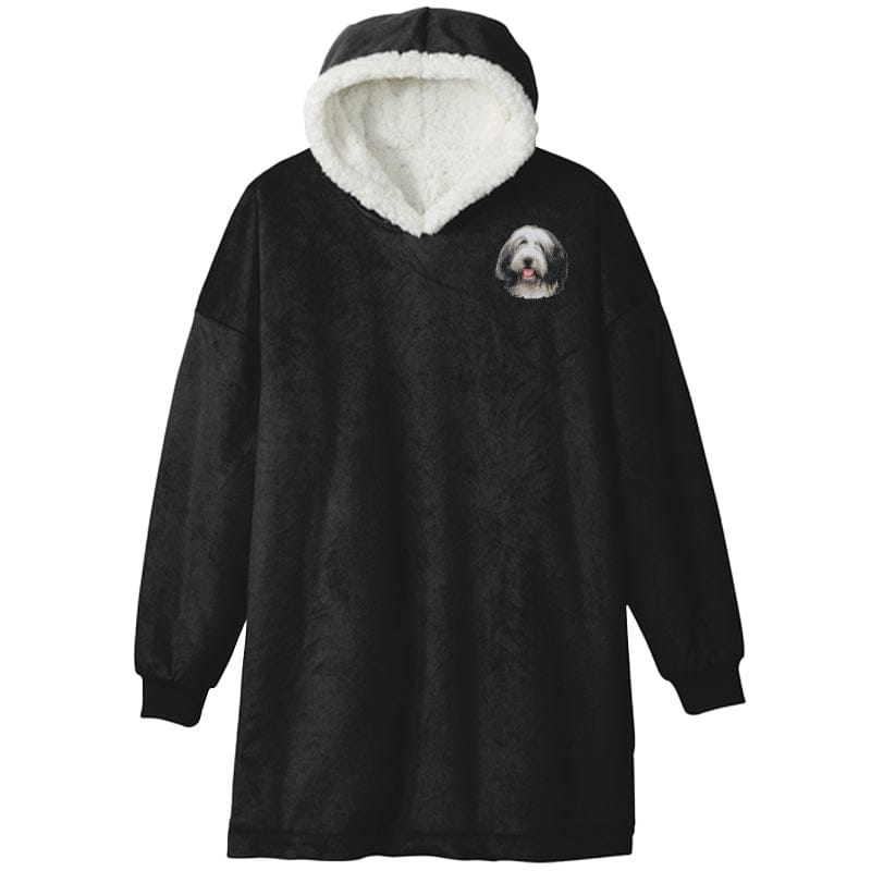 Bearded Collie Embroidered Wearable Blanket