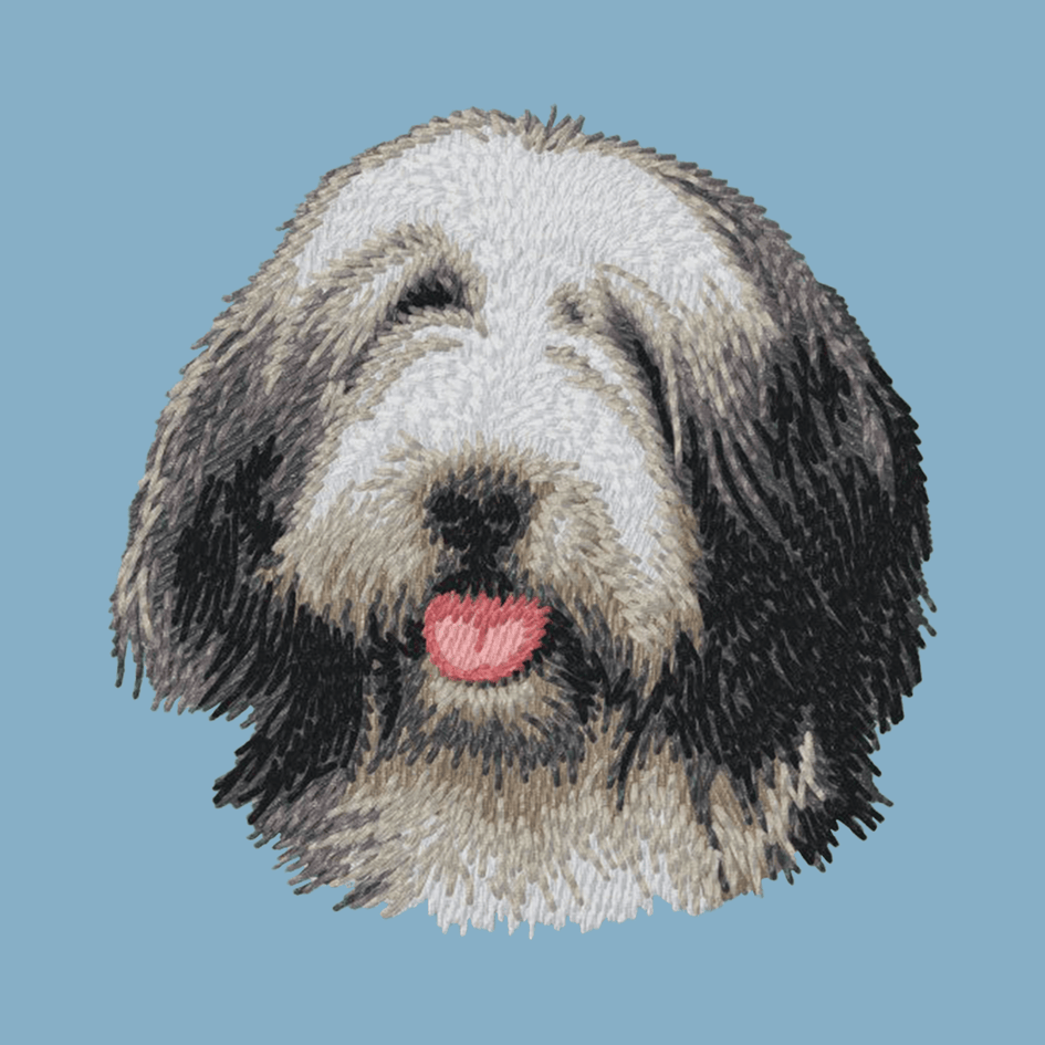 Bearded Collie Embroidered Classic Long Sleeve Shirt