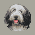 Bearded Collie Embroidered Classic Long Sleeve Shirt