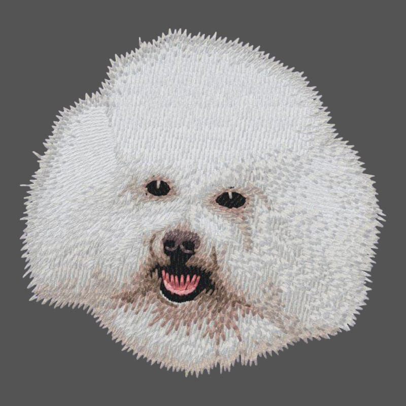 Bichon Frise Embroidered Men's Fleece Jacket