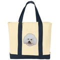 Bichon Frise Embroidered Tote