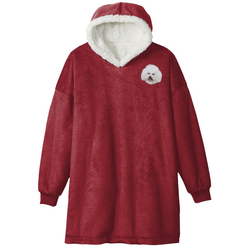 Bichon Frise Embroidered Wearable Blanket