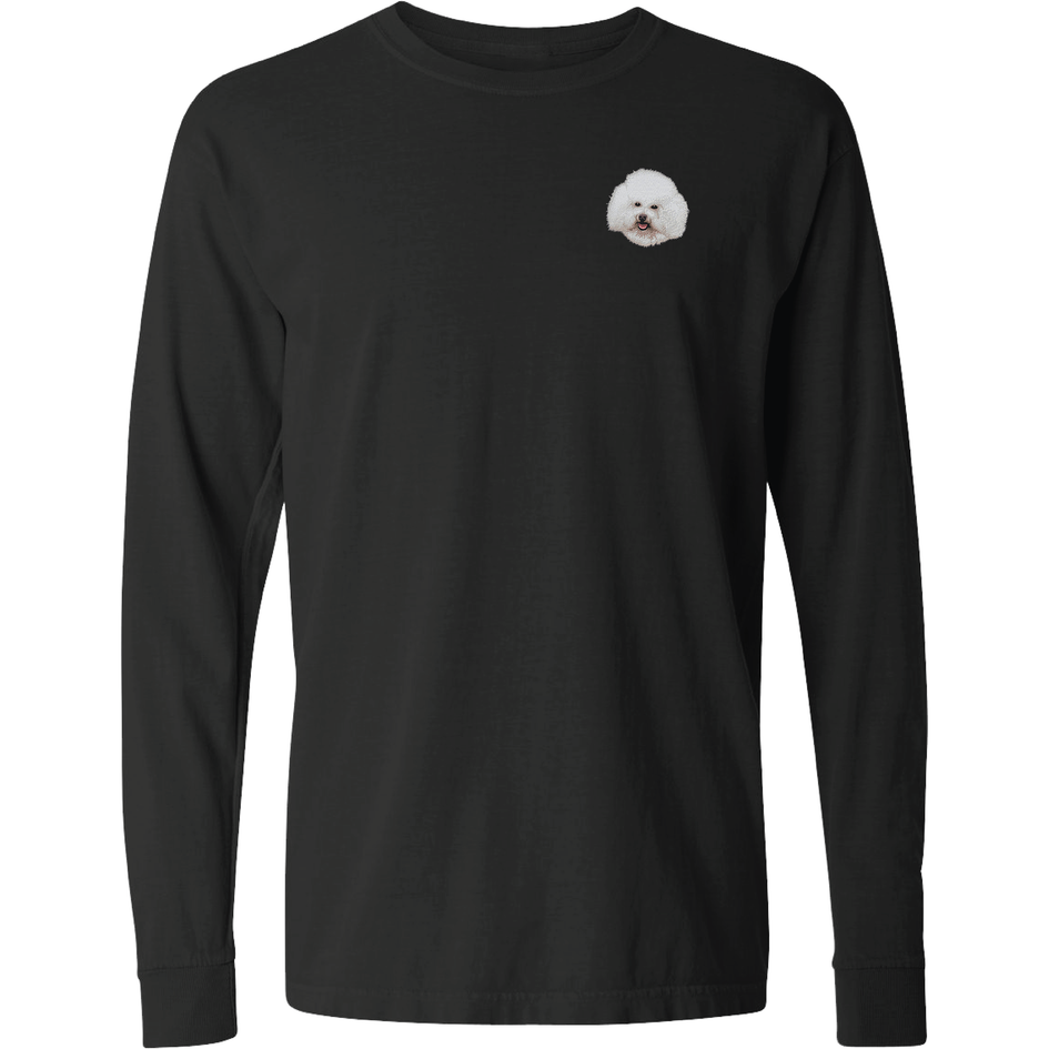 Bichon Frise Embroidered Classic Long Sleeve Shirt