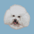 Bichon Frise Embroidered Classic Long Sleeve Shirt