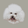Bichon Frise Embroidered Classic Long Sleeve Shirt