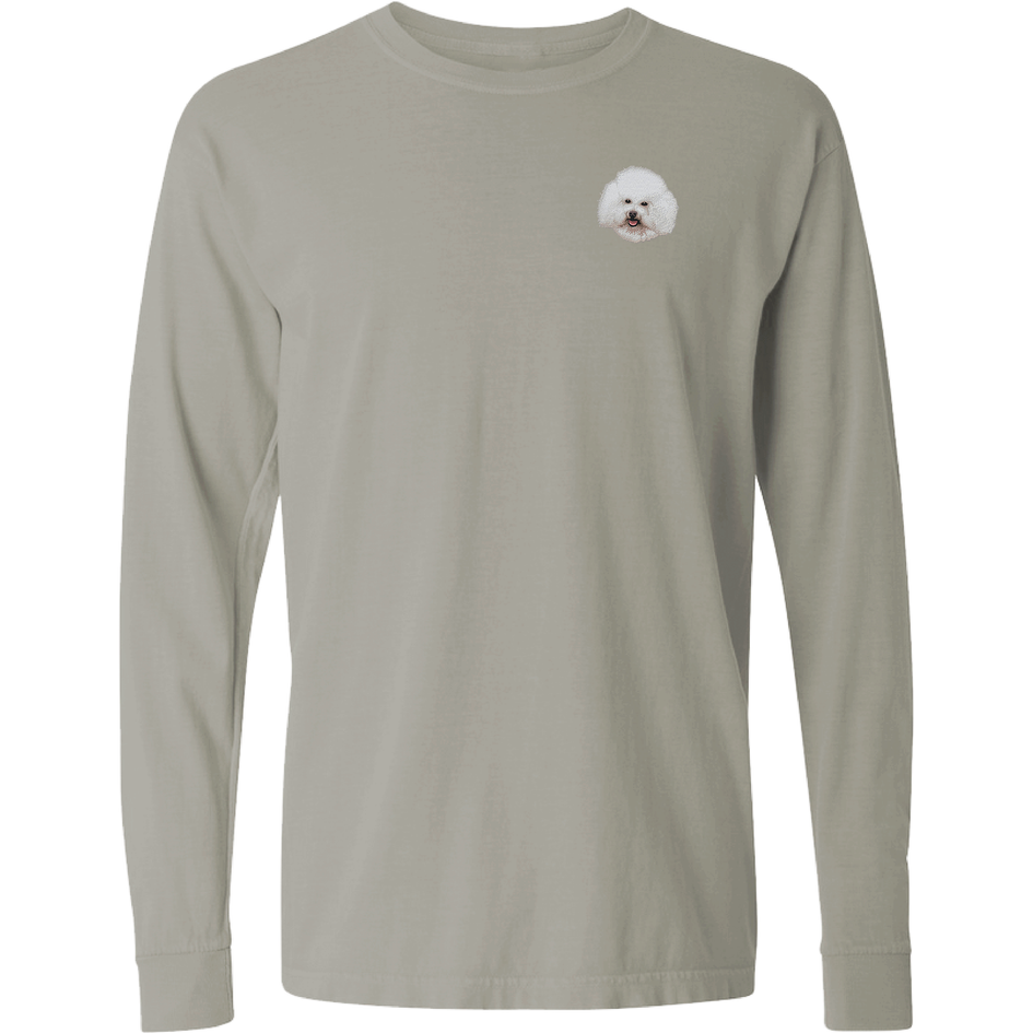 Bichon Frise Embroidered Classic Long Sleeve Shirt
