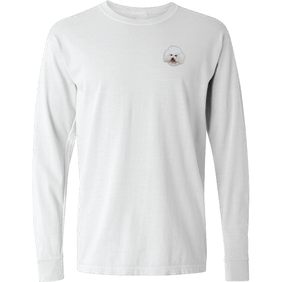 Bichon Frise Embroidered Classic Long Sleeve Shirt