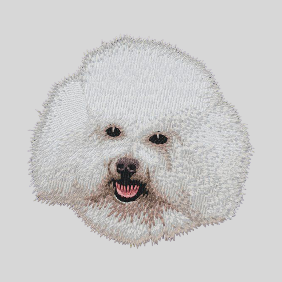 Bichon Frise Embroidered Mock Neck Sweatshirt