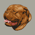 Dogue de Bordeaux Embroidered Classic Long Sleeve Shirt